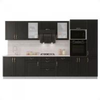 Готовая кухня Интерлиния Мила Крафт 3.4 (дуб английский)