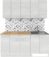 Готовая кухня Агута Альфа 1.7 (скандинавское дерево/скандинавское дерево/дуб бунратти)