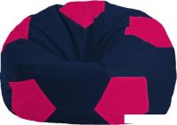 Кресло-мешок Flagman Мяч М1.1-37 (синий темный/фуксия)