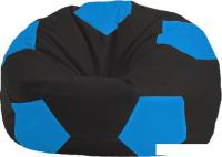 Кресло-мешок Flagman Мяч М1.1-395 (черный/голубой)