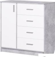 Комод Аквилон №9 1002 (белый/цемент светлый)