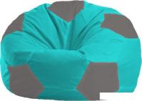 Кресло-мешок Flagman Мяч М1.1-292 (бирюзовый/серый)