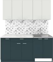 Готовая кухня Агута Альфа 1.7 (бензин/холодный серый/этория)