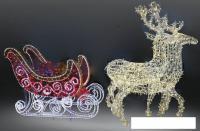 3D-фигура Neon-night Олени с санями (350x195x80 см) [503-112]