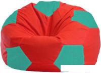 Кресло-мешок Flagman Мяч М1.1-182 (красный/бирюзовый)