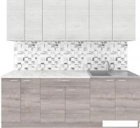 Готовая кухня Агута Альфа 2.2 (дуб пепельный/скандинавское дерево/опал светлый)