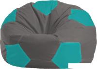 Кресло-мешок Flagman Мяч М1.1-465 (серый темный/бирюзовый)