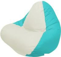 Кресло-мешок Flagman Relax Г4.1-001 (бирюзовый/белый)