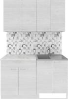 Готовая кухня Агута Альфа 1.4 (скандинавское дерево/скандинавское дерево/этория)