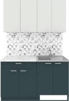 Готовая кухня Агута Альфа 1.4 (бензин/холодный серый/этория)