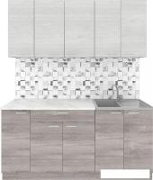 Готовая кухня Агута Альфа 1.7 (дуб пепельный/скандинавское дерево/опал светлый)