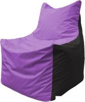 Кресло-мешок Flagman Фокс Ф2.1-101 (сиреневый/черный)