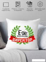 Декоративная подушка Print Style Его величество директор 40x40plat71