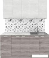 Готовая кухня Агута Альфа 1.6/60 (дуб пепельный/скандинавское дерево/опал светлый)