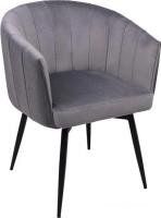 Стул AksHome Melon (серый велюр/черный)