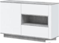 Комод Интерлиния Quartz QZ-Т1Д2Ш (белый платинум/бетон)