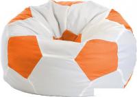 Кресло-мешок Flagman Мяч М1.1-05 (белый/оранжевый)