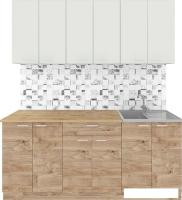 Готовая кухня Агута Альфа 1.8/60 (дуб золотой/холодный серый/дуб бунратти)