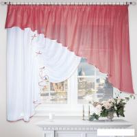 Тюль Nivasan Джульетта Hk.DG-L3 4x1.7 м (бордо, левая)