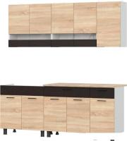 Готовая кухня NN мебель КГ-2 2000 (белый/дуб сонома/дуб венге/тростник)