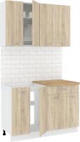 Готовая кухня Кортекс-мебель Корнелия Лира-лайт км.02460 1.2 м (дуб сонома/дуб бунратти)