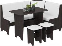 Обеденная группа Трия Техас исп. 1 (венге/экокожа белый)