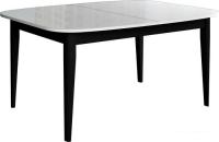 Кухонный стол Васанти плюс Партнер ПС-15 110-150x70 (белый глянец/черный)