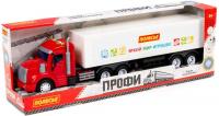 Грузовик Полесье Профи Тягач с полуприцепом 93462 (красный/белый)
