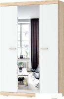 Шкаф распашной Памир Соната ШСЗ-1300 (дуб сонома/белый глянец)