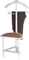 Стойка для одежды Мебелик с сиденьем В 26Н (белый)