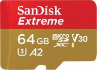 Карта памяти SanDisk Extreme microSDXC SDSQXAH-064G-GN6MN 64GB