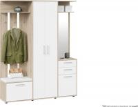 Стенка Трия Витра тип 2 (дуб сонома/белый ясень)