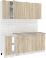 Готовая кухня Кортекс-мебель Корнелия Лира-лайт 1.9м (дуб сонома/марсель)