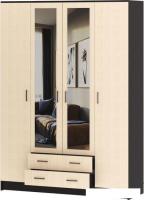 Шкаф распашной Памир София Квадро (венге/дуб белфорт)