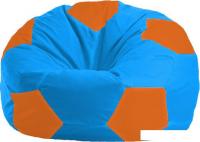 Кресло-мешок Flagman Мяч М1.1-282 (голубой/оранжевый)