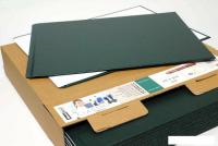 Картонная обложка для переплета OPUS Classic A4 217х300 мм OHC217X300Z10 (10 шт, зеленый)