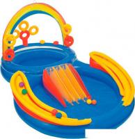 Надувной бассейн Intex Rainbow Ring Play Center 297x193x135 (57453)