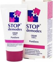 Stop Demodex Крем для лица  При демодекозах и акне 9 в1 PureDerm 50 мл