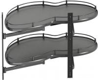 Вставка в полку Starax Волшебный уголок поворотный S-3015-А (левое выдвижение, антрацит)