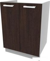 Шкаф напольный Интерлиния Компо НШ60м-2дв (дуб венге)