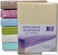Постельное белье Альвитек Махровая на резинке 180x200x20 ПМР-КРЕМ-180(180) (кремовый)