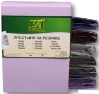 Постельное белье Альвитек Поплин однотонный на резинке 160x200x25 ПР-ПО-Р-160-ЛАВ (лавандовый)