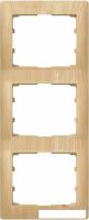 Рамка Legrand Galea Life 3 поста (вертикальная, клен)