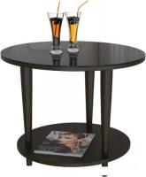 Журнальный столик Мебелик BeautyStyle 10 (венге/стекло черное)