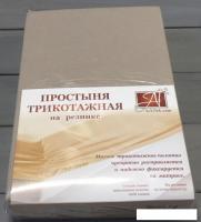 Постельное белье Альвитек Трикотажная на резинке 180x200x20 ПТР-КАК-180(180) (какао)