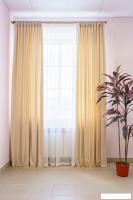 Комплект штор Decoretto Нубук светлый крем НСК-K2 1.25x2.6 м (кремовый, 2 шт)
