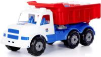 Самосвал Полесье Буран №3 с конструктором 94315 (белый/синий/красный)