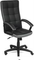 Кресло TetChair Trendy (иск. кожа/ткань, черный/серый)
