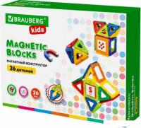 Конструктор BRAUBERG 663844 Kids Magnetic Blocks-26