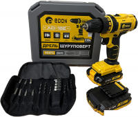 Дрель-шуруповерт Edon AD-18E (с 2-мя АКБ, кейс, набор оснастки)